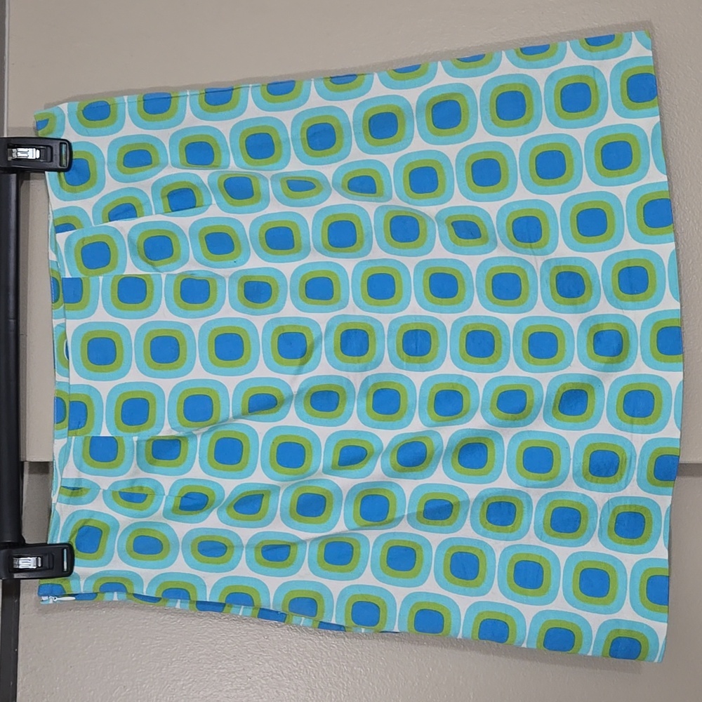 Lesley Evers Geometric Patterned Cotton Skirt - B… - image 4